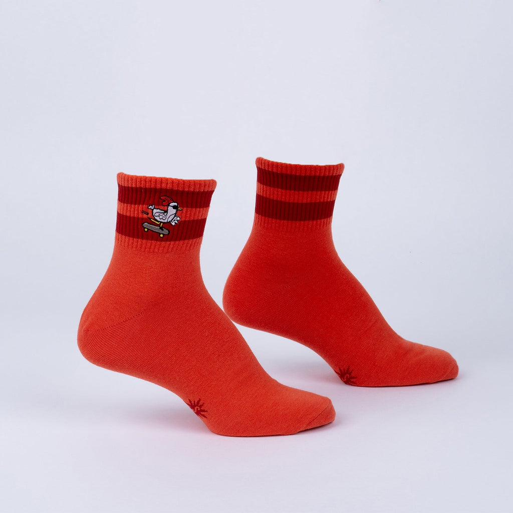 Rad Chicken Quarter Socks – Quirky Skateboarding Chicken Design