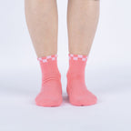 Eye Feel Seen Quarter Socks – Vibrant Floral Design