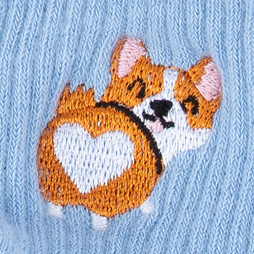 Corgi Love Quarter Socks – Dog Lover Ankle Socks