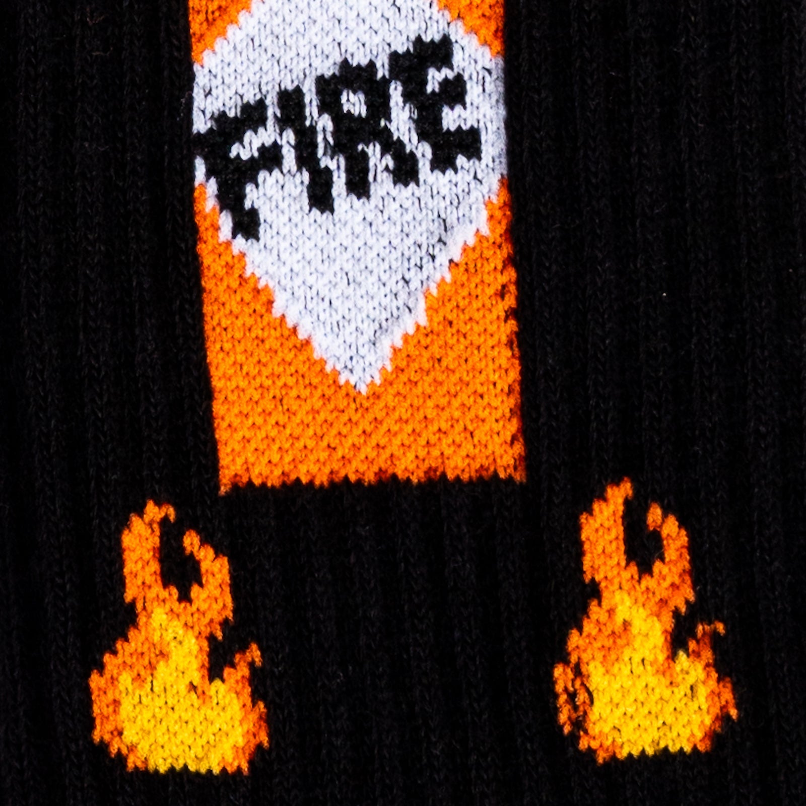 Fire Ribbed Crew Socks – Athletic Hot Sauce Design