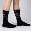 Press Play Ribbed Crew Socks – athletic gaming socks for men and women