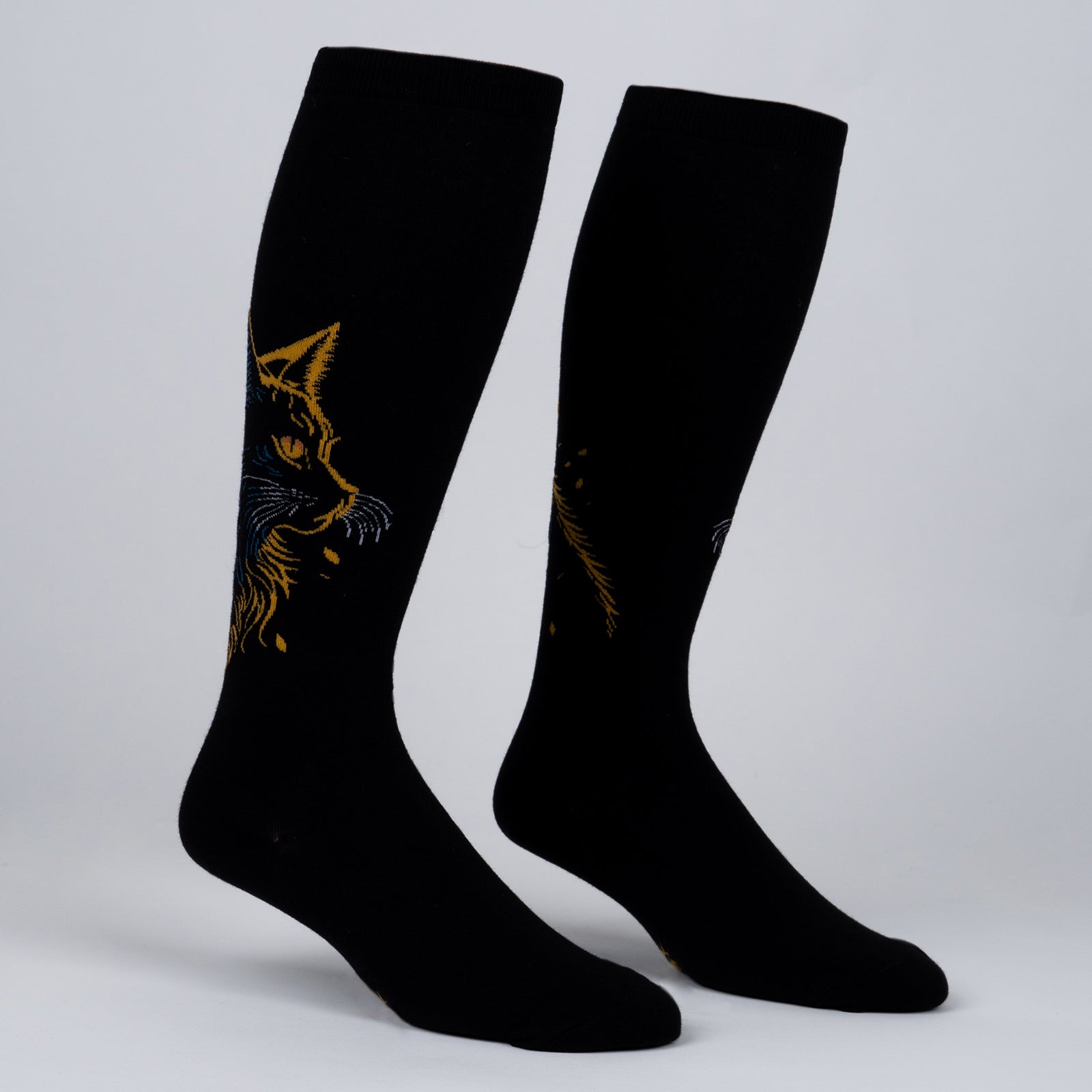 Night Cat Stretch-It Knee High Socks